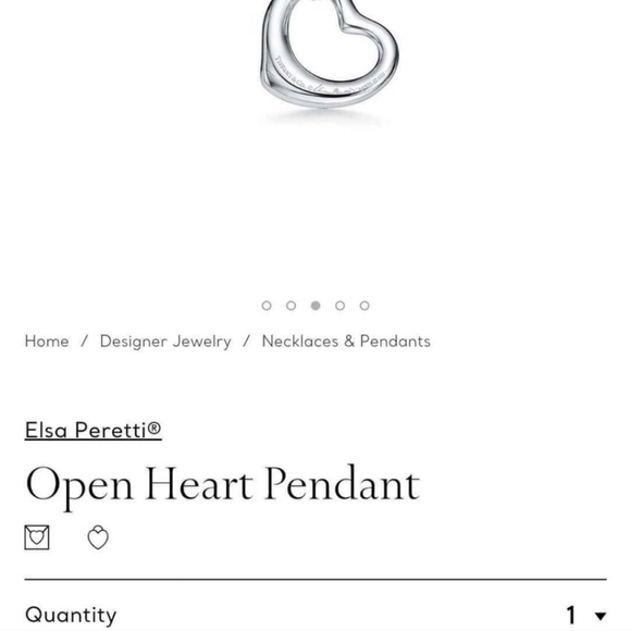 Tiffany and Co Open Heart collection necklace - Picture 1 of 6